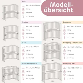 babybay Maxi Comfort Plus Braun 89 x 51 cm