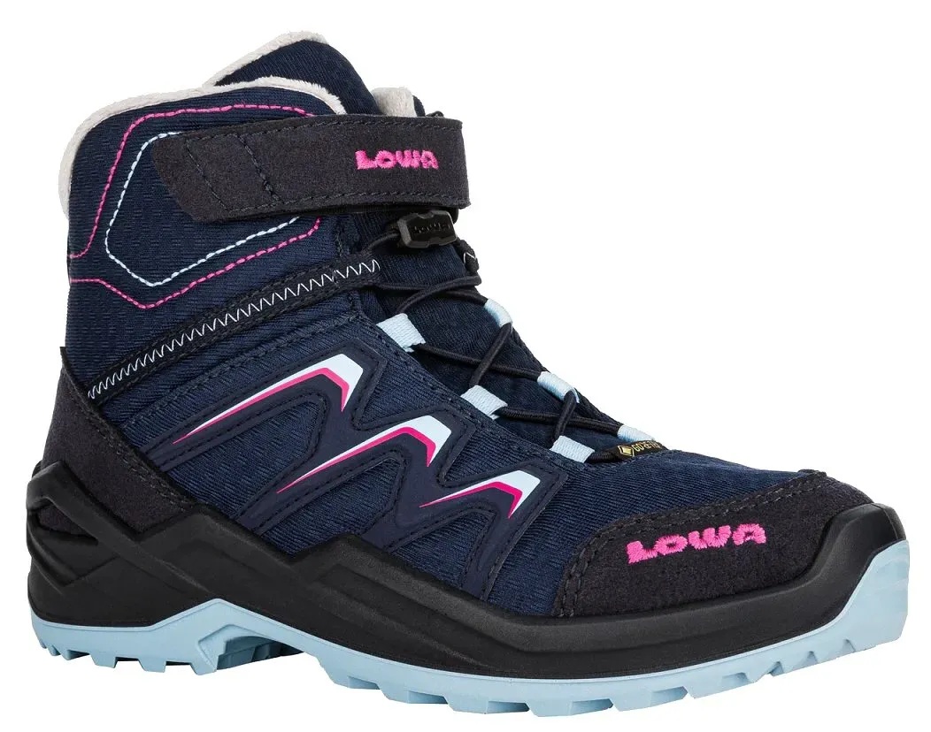 Lowa Winterschuhe Maddox Warm GTX Kid (wasserdicht) navyblau/beere Kinder