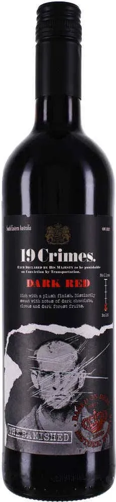 19 Crimes Wines  19 Crimes The Banished Red Cabernet Sauvignon,Merlot,Shiraz Australien