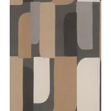 Rasch Textil Rasch Tapete 330533 - Vliestapete mit Geo-Muster in braun, grau, creme-weiß aus der Kollektion Paraiso - 10,05m x 0,53m (LxB)