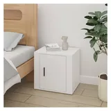 vidaXL Nachtschrank 50 x 39 x 47 cm Hochglanz-Weiß