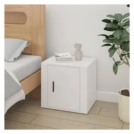 vidaXL Nachtschrank 50 x 39 x 47 cm Hochglanz-Weiß