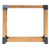Westmann Kaminholzregal Michel L Lärchenholz 138 x 40 x 120 cm Außenbereich Natur