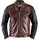 Helstons Cruiser Rag Lederjacke Braun/Schwarz M