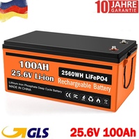 24V 100Ah Lithium Batterie LiFePO4 Akku BMS für Wohnmobil Solarbatterie Boot RV