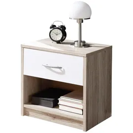 SchlafKONTOR Nachtschrank Pepe 39 x 41 x 28 cm Weiß