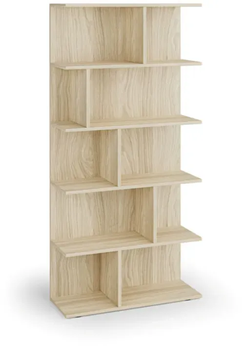 Bücherregal CASCADE, 1766 x 800 x 300 mm, Eiche natur
