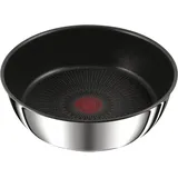 Tefal L97333502 Ingenio Präferenz Sautéuse 24 cm, Edelstahl, Nicht -Schicht, Griff getrennt verkauft, alle Lichter einschließlich Induktion,