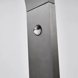 LUCANDE Wegeleuchte Aluminium 100 cm inkl. Bewegungsmelder schwarz