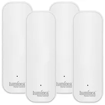 Luminea Home Control Temperatur- & Luftfeuchtigkeitssensoren 4er-Set Schwarz TLS-100
