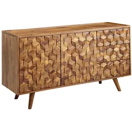 KADIMA DESIGN Sideboard 138x45x76 cm braun