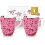 Pip Studio Jolie Flowers Becher 0,35 l Rosa 2 St.