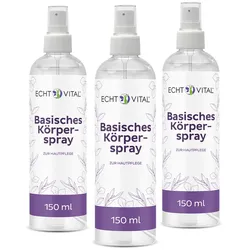 Echt Vital Basisches Körperspray - 3 Sprayflaschen 3x150 ml