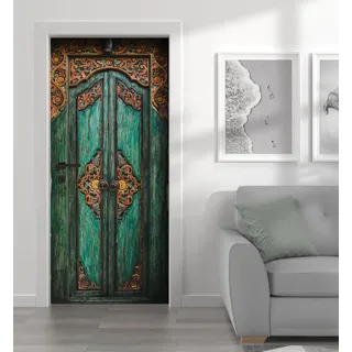 MyMaxxi - Tür bekleben mit Türtapete Türposter Türfolie Selbstklebend 90x200 Luxus Holztür - Tür verschönern mit Türfolie - Türaufkleber - Türposter Türklebefolie Premium Holz Ornamente