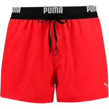Puma Logo Badeshorts Red M