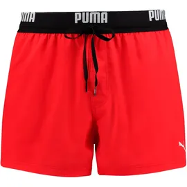 Puma Logo Badeshorts Red M