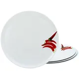 CreaTable 23433 CHILLI Geschirrset Pizzateller 4tlg Teller-Set Kombiservice