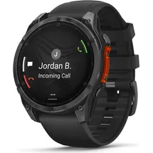 Garmin fenix 8 AMOLED 47 mm schwarz / schiefergrau mit QuickFit Silikon-Armband 22 mm