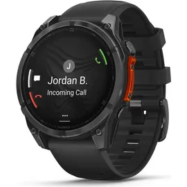 Garmin fenix 8 AMOLED 47 mm schwarz / schiefergrau mit QuickFit Silikon-Armband 22 mm