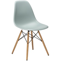 Vitra Stuhl Eames Plastic Side Chair DSW 83x46.5x55 cm hellgrau, Gestell:  eichefarbig, Designer Charles & Ray Eames