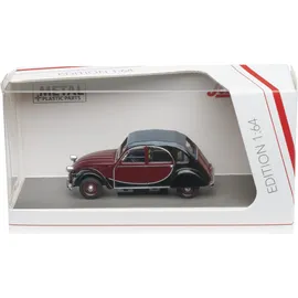 Schuco 452040110 - Citroen 2CV Charlsten Weinrot/Schwarz 1:64
