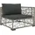 vidaXL 5-tlg. Garten-Lounge-Set mit Kissen Poly Rattan Grau