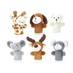 Spielheld Fingerpuppen-Set Tiere, 6-tlg