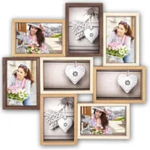 ZEP Montreaux Galerie Holz beige/braun 13x18 cm 8er Set