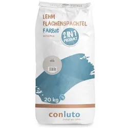 conluto Lehm Flächenspachtel Kiesel - 20 kg Sack