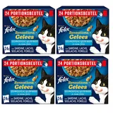 Purina Sensations Fisch Sorten-Mix in Gelee 4 x 24 x 85 g