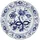 Kahla Speiseteller "Rosella" Zwiebelmuster ¦ blau ¦ Porzellan ¦ Maße (cm): H: 2,5 Ø: 26.0