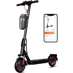 E-Scooter Elektroroller klappbarer mit Straßenzulassung(ABE)-EV85F–Schwarz Rot SCHWARZ NO SIZE