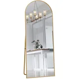 Joyfair Standspiegel, Gold, Metall, 53x162x5 cm, Spiegel, Standspiegel