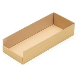 KK Verpackungen 1200 Regalkartons 500 x 200 x 100 mm Sortierboxen Lagerboxen Aufbewahrung Wellpappe
