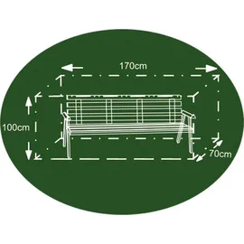 Buri Abdeckhaube 170 x 70 x 100 cm Anthrazit