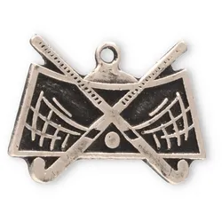 Motivmedaille Hockey silberfarben