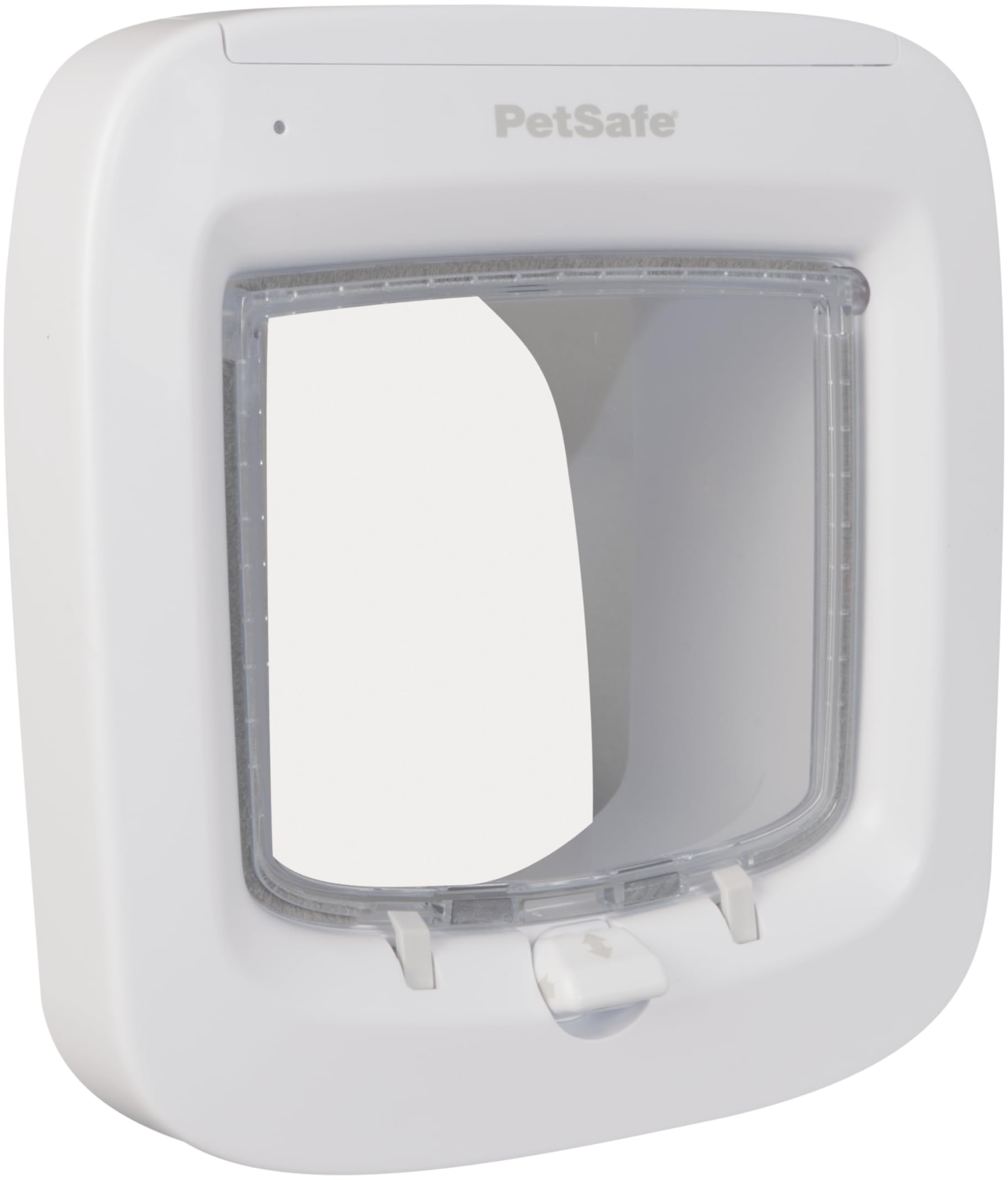 PetSafe Mikrochip Katzenklappe, Selektiver Zugang für Ihre Katze, hält fremde Tiere draußen, Katzen bis 7 kg, Weiß, 1 Stück (1er Pack)