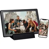 Braun Photo Technik Braun DigiFrame 1011 WiFi mobil schwarz 25,5 cm (10,1 Zoll) Bilderrahmen (16GB Speicher, 1280 x 800 Pixel, 16:10 Seitenverhältnis)