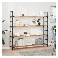 VidaXL Wandregal 160 x 30 x 2 cm Braun