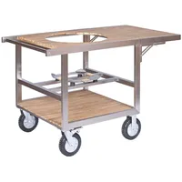 Monolith Grilltisch Buggy Edelstahl weiß