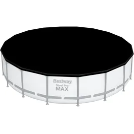 BESTWAY PVC-Abdeckplane Ø 555 cm, schwarz, rund