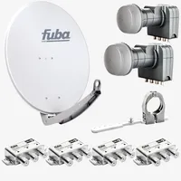 Fuba Sat Anlage 4 Teilnehmer - 2 Satelliten (z.B.