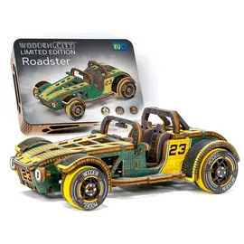 WOODEN.CITY Roadster Limited Edition - DIY 3D Holzmodellbausätze für Erwachsene, Auto Bauen - 3D Holzpuzzle, Laser Cut, bastelset Erwachsene, modellbausatz, 3D Puzzle, Geschenke für männer