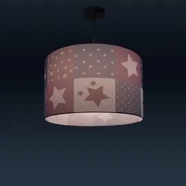 Paco Home Pendelleuchte Cosmo 345, ohne Leuchtmittel, Kinderlampe Deckenlampe LED Kinderzimmer Lampe Sternen Motiv E27 schwarz