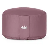 Lotuscrafts® Meditationskissen, Extra-hoch mit 20 cm Sitzhöhe, Yoga Kissen mit Dinkelfüllung, Yogakissen Rund, Bodenkissen Rund, Yogakissen Meditationskissen, Bezug waschbar, GOTS Zertifiziert