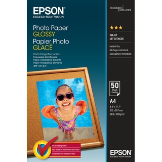 Epson Fotopapier S042539 DIN A4 glänzend 200 g/qm 50 Blatt