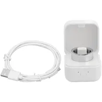 Dilwe Stilvoller Smart Ring für IOS, überwacht den Gesundheitszustand, Steuert die Telefonkamera, IPX8 Wasserdicht, Ladeetui Im ​​Lieferumfang Enthalten (NO 18)