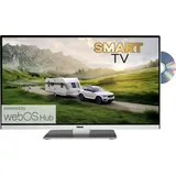 Gelhard GTV2292 Smart TV mit WebOS mit DVD und Bluetooth DVB-S2/C/T2 für 12/ 24/ 230Volt Full HD - Silber