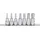 KS Tools 3/8" CHROMEplus Bit-Stecknuss-Satz Innensechskant, 7-tlg.
