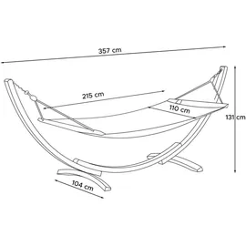 Konsimo Lenger Hängematte Mit Gestell, Dunkelgrau, - Konsimo®
